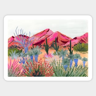 Bright desert Sticker